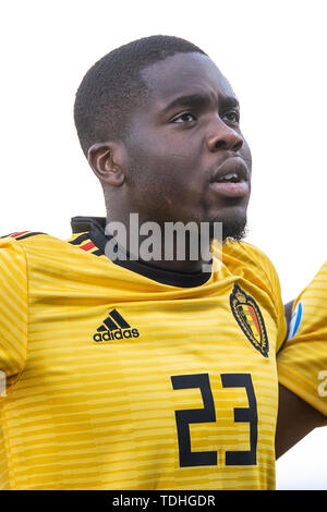 Reggio Emilia, Italien. 16 Juni, 2019. Orel Mangala Belgien während der UEFA U-21 Europameisterschaft Match zwischen Polen U-21 v Belgien U-21 an Stadio Cittˆ del Tricolore, Reggio Emila, Italien am 16. Juni 2019. Credit: Giuseppe Maffia/Alamy leben Nachrichten Stockfoto