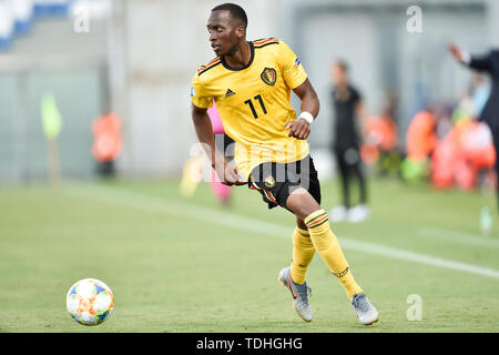 Reggio Emilia, Italien. 16 Juni, 2019. Dodi Lukebakio Belgien während der UEFA U-21 Europameisterschaft Match zwischen Polen U-21 v Belgien U-21 an Stadio Cittˆ del Tricolore, Reggio Emila, Italien am 16. Juni 2019. Credit: Giuseppe Maffia/Alamy leben Nachrichten Stockfoto