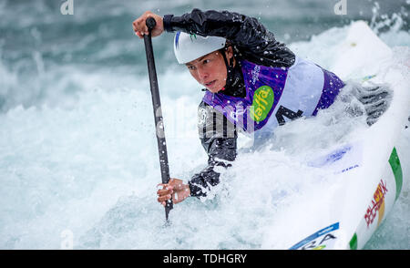 London, Großbritannien. 16 Juni, 2019. 2019 ICF CANOE SLALOM WORLD CUP bei Lee Valley White Water Centre, London, Vereinigtes Königreich, am 15. Juni 2019. Foto von Phil Hutchinson. Nur die redaktionelle Nutzung, eine Lizenz für die gewerbliche Nutzung erforderlich. Keine Verwendung in Wetten, Spiele oder einer einzelnen Verein/Liga/player Publikationen. Credit: UK Sport Pics Ltd/Alamy leben Nachrichten Stockfoto