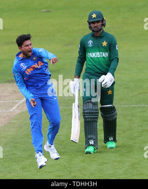 Manchester, Großbritannien. 16. Juni 2019. Während der Indien v Pakistan, ICC Cricket World Cup Match, in Old Trafford, Manchester, England. Quelle: European Sports Fotografische Agentur/Alamy leben Nachrichten Stockfoto