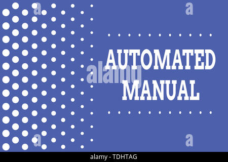 Handschrift Text schreiben automatisierte Schaltgetriebe. Konzeptionelle Foto als Trigger shift und kann zwischen Stimmungen leicht abnehmenden Punkte Größe Hintergrund wechseln Stockfoto