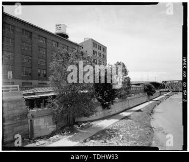 Gesamtansicht, Südwest, NORDOST HÖHE: 14 Straße Viadukt, Vierzehnte Street an wazee Street, Denver, Denver County, CO Stockfoto