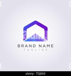 Logo Design Abstract Vector Hexagon Symbol. Stock Vektor