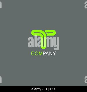 Alphabetisch Logo Design Konzepte. Linie vektor Symbol Stock Vektor