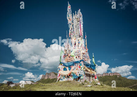 Die Landschaft von Lang Mu Tempel Stockfoto
