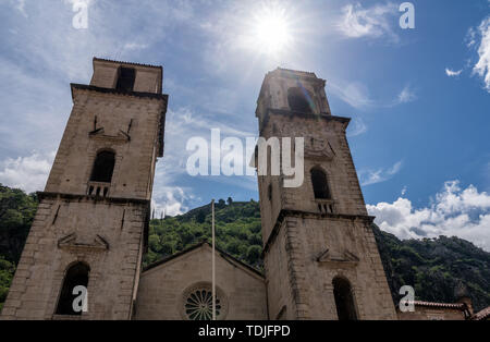 St Tryphon Kirche in der Altstadt von Kotor in Montenegro Stockfoto