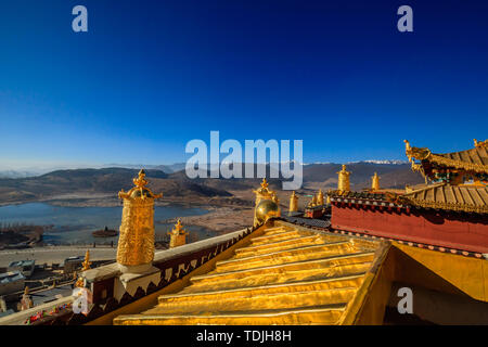 Shangri-La Songzanlin Temple (kleine Potala Palast) Stockfoto