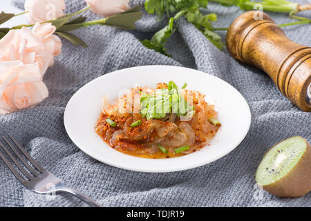 Köstliche Quallen Haut. Stockfoto