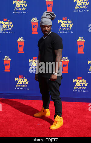 Juni 15, 2019 - Santa Monica, CA, USA - LOS ANGELES - Jun 15: Ray J Norwood an der 2019 MTV Movie & TV Auszeichnungen bei den Barker Hangar am 15. Juni 2019 in Santa Monica, CA (Credit Bild: © Kay Blake/ZUMA Draht) Stockfoto