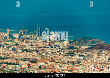 Luftaufnahme von Santa Cruz de Tenerife. Kanarische Inseln, Spanien. Stockfoto