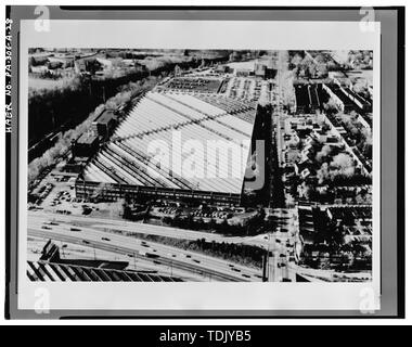 Schräge Luftaufnahme von Werk Nord, Nordwest (undatiert) - Atwater Kent Manufacturing Company, Werk Nord, 5000 Wissahickon Avenue, Philadelphia, Philadelphia County, PA; Ballinger, Walter Francis Stockfoto