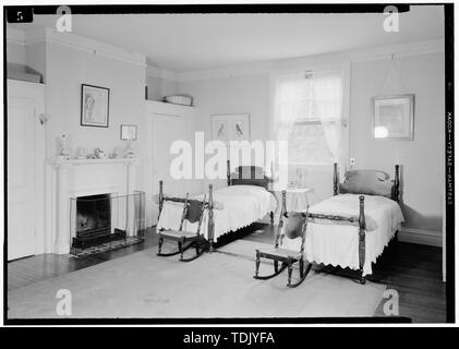 Baumschule, Kamin, Juli 1941. - Springwood, Hyde Park, Dutchess County, NY Stockfoto