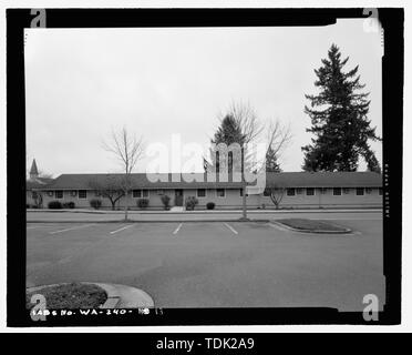 Offiziere Viertel (A6), Nord (VORNE) Höhe, Blick nach Süden - Barnes General Hospital, Osten vierten Ebene Boulevard und O Street, Vancouver, Clark County, WA; US-Veterans Affairs; Jackson-Retondo, Elaine, Sender, Avery, Christy, Sender Stockfoto