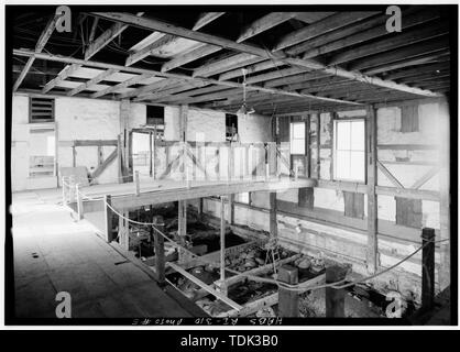 OLD MEETING AUSLEGER, Blickrichtung Nordost VOM ZWEITEN STOCK - Freunde Haus der Begegnung, 30 Abschied Street, Newport, Newport County, RI; Bullock, Orin M; Newport historische Gesellschaft Stockfoto