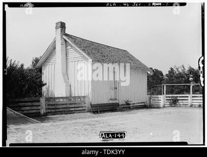Historischer amerikanischer Gebäude Umfrage Alex Bush, Fotograf, Juni 11, 1935 alte Speicher im VORGARTEN VON ZU HAUSE, JETZT WERKZEUG HAUS - Charles Brasfield gewähren, Haus, State Highway 28, Jefferson, Marengo County, AL Stockfoto