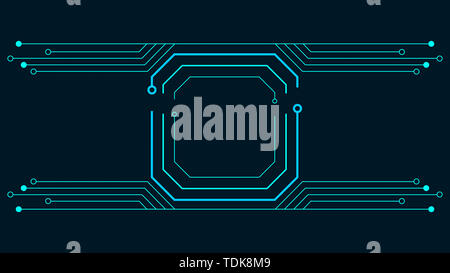 Platine chip Abstrakt Hintergrund Stockfoto