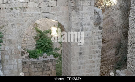 Bleibt der Teich von Bethesda in der Altstadt von Jerusalem, Israel