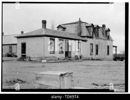 - Officer's Quarters W, Fort Laramie, Goshen County, WY; Cyark, delineator; Universität von Colorado Denver, delineator Stockfoto