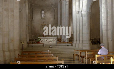 JERUSALEM, ISRAEL - September, 21, 2016: Innenraum der Kirche St. Anne in Jerusalem, die beste verbleibende Crusader Kirche in Jerusalem, Israel Stockfoto