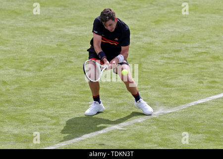 London, Großbritannien. 17 Juni, 2019. Cameron Norrie (GBR) während das Fieber Baum Tennis Meisterschaften im Queen's Club, West Kensington am Montag, den 17. Juni 2019. (Credit: Jon Bromley | MI Nachrichten) Credit: MI Nachrichten & Sport/Alamy leben Nachrichten Stockfoto