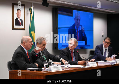 Brasilia, Brasilien. 17 Juni, 2019. DF-Brasilia - 07/30/2019 - CPD des BNDS in Camara - Paulo Bernardes Silva, ehemaliger Minister für Planung, der sein Zeugnis dieser Montag, 17. Juni für die CPD des BNDS in Camara. Foto: Mateus Bonomi/AGIF AGIF/Alamy Credit: Live-Nachrichten Stockfoto