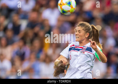 Reims, Frankreich. 17 Juni, 2019. Maren Mjelde (Norwegen) während die FIFA Frauen-WM Frankreich 2019 Gruppe ein Match zwischen Südkorea 1-2 Norwegen bei Auguste Delaune Stadium in Reims, Frankreich, 17. Juni 2019. Credit: Maurizio Borsari/LBA/Alamy leben Nachrichten Stockfoto