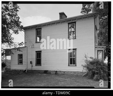 Schrägansicht, South Elevation. - Edgewood Farm, Haupthaus, Westseite der State Route 600, 0,8 km nördlich der State Route 778, Klee, Halifax County, VA Stockfoto