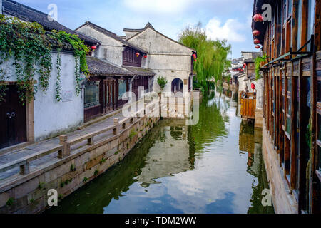 Jiashan Moon River historischen Block Stockfoto