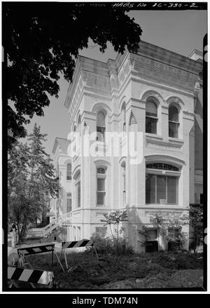 Perspektivische Ansicht von HAUPT- UND SEITENANSICHTEN - Edwin C. Manning House, 200 East Capitol Street Northeast, Washington, District of Columbia, DC Stockfoto