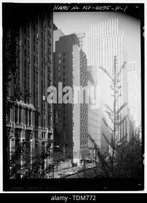 Blick VON DER HÖHE - Tudor City Complex, Hotel Tudor, 304 East 40 - Zweite Straße, New York, New York County, NY Stockfoto