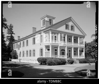 Blick von Süden (VORNE) UND WEST ERHÖHUNGEN - Allgemeines Phineas Banning Residence, 401 East M Street, Wilmington, Los Angeles County, CA Stockfoto