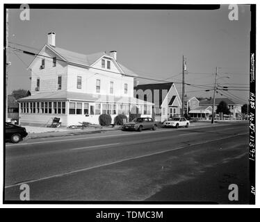 Blick nach Nordwesten - Isaac Jennings House, West Central Avenue 13-17, Seaside Park, Ocean County, New Jersey Stockfoto