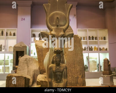 Kairo, Ägypten - September, 26, 2015: Statuen aus dem Grab des psametik in der Ägypten Kairo Stockfoto