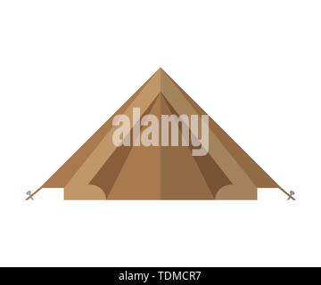 Camping Zelt auf weißem Hintergrund Vektor-illustration EPS 10 isoliert Stock Vektor