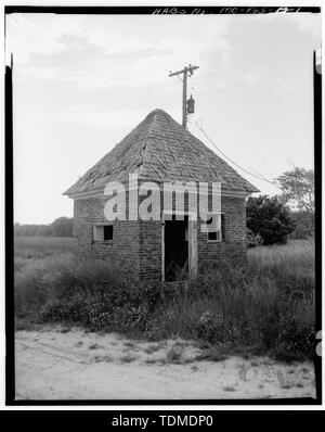 Perspektivische Ansicht, DIE HAUPT- UND SEITENANSICHTEN - sudler Fazit, Abhängigkeit, Route 361 Nähe, nordwestlich von Manokin, Manokin, Somerset County, MD; Friseur, Douglas, Fotograf Stockfoto