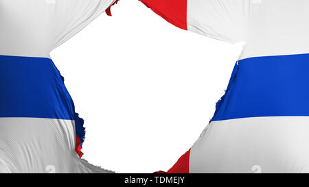 Risse in Niederländische Antillen Flagge Stockfoto