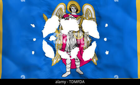 Bohrungen in Kiew Kiew Flagge Stockfoto