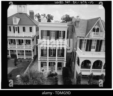 Photogrammetrische BILD - LUFTBILD SÜD FRONTANSICHT - James E. Speer House, 30 South Battery Street, Charleston, Charleston County, SC Stockfoto