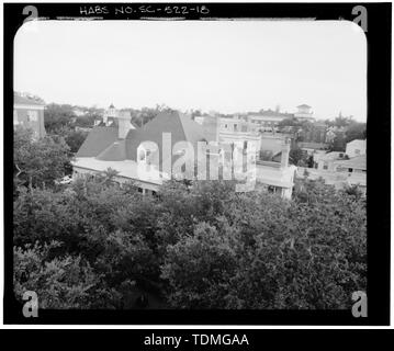 Photogrammetrische BILD - LUFTBILD SÜDOSTECKE - Carrington-Carr House, 2 Sitzung Straße, Charleston, Charleston County, SC Stockfoto