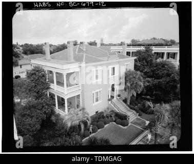 Photogrammetrische BILD - LUFTBILD SÜDOSTECKE - Julius R. Visanka House, 19 East Battery Street, Charleston, Charleston County, SC Stockfoto