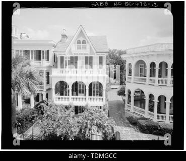 Photogrammetrische BILD - LUFTBILD, SOUTH FRONTANSICHT - George S. Cook House, 28 South Battery Street, Charleston, Charleston County, SC Stockfoto