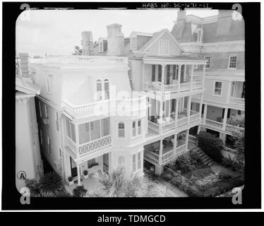 Photogrammetrische BILD - LUFTBILD, SOUTH FRONT ELEVATION, UMFASST-22 SOUTH BATTERIE - Batterie 24 South Street (Haus), Charleston, Charleston County, SC Stockfoto