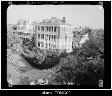 Photogrammetrische BILD - LUFTBILD, Südosten - George Robertson House, 1 Sitzung Straße, Charleston, Charleston County, SC Stockfoto