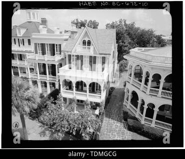 Photogrammetrische BILD - LUFTBILD, Südosten - George S. Cook House, 28 South Battery Street, Charleston, Charleston County, SC Stockfoto