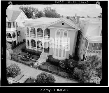 Photogrammetrische BILD - LUFTBILD, Südosten - Colonel John Algernon Sydney Ashe House, 26 South Batterie, Charleston, Charleston County, SC Stockfoto