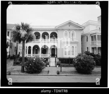 Photogrammetrische BILD - SÜD FRONTANSICHT - Colonel John Algernon Sydney Ashe House, 26 South Batterie, Charleston, Charleston County, SC Stockfoto