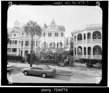 Photogrammetrische BILD - SÜD FRONTANSICHT - George S. Cook House, 28 South Battery Street, Charleston, Charleston County, SC Stockfoto