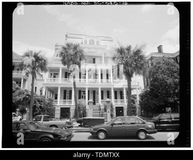 Photogrammetrische BILD - Süd, VORNE, Höhe, ALLGEMEINE ANSICHT - Stevens-Lathers House, 20 South Battery Street, Charleston, Charleston County, SC Stockfoto