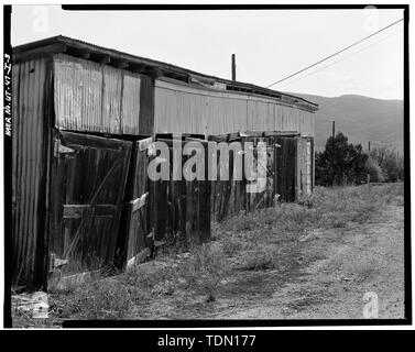 - Park Utah Mining Company - keetley Grubengebäude, Mitarbeiter, Garage, 1 Meilen östlich der USA 40 bei Keetley, Heber City, Wasatch County, UT Stockfoto