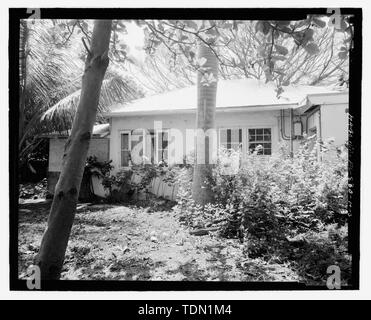 Teilweise nördlich Höhenlage - Naval Air Station Key West, Truman Anhang, verheiratete Offiziere' Quarters, Key West, Monroe County, FL Stockfoto